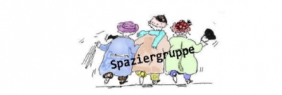 Logo Spaziergruppe, gezeichnete Leute