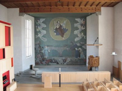 Clénin-Bild in der reformierten Kirche Wabern