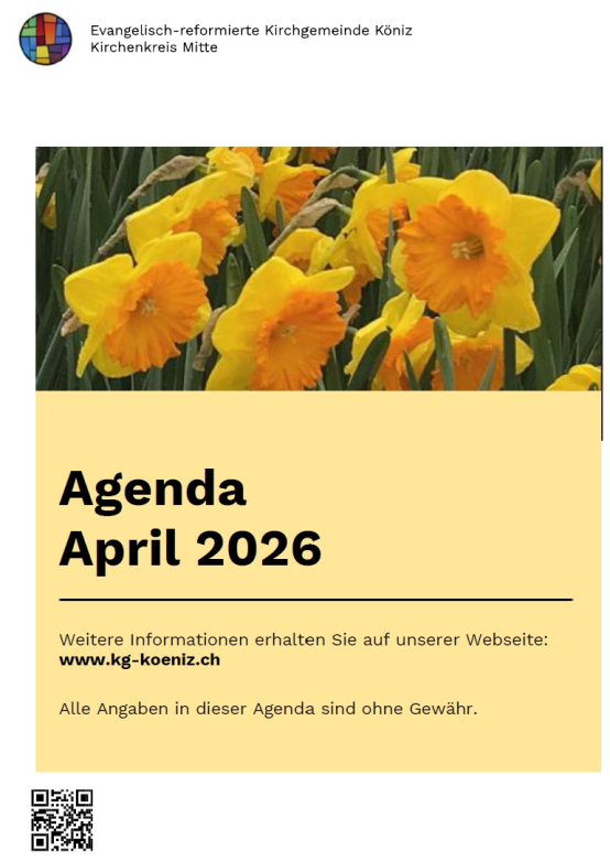Monatsagenda April 2026 für den Kirchenkreis Mitte