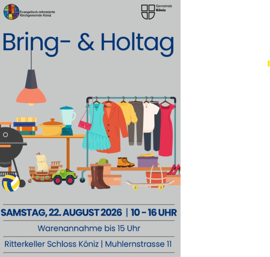 Bring- &amp; Holtag am 22. August 2026 im Ritterkeller Schloss Köniz