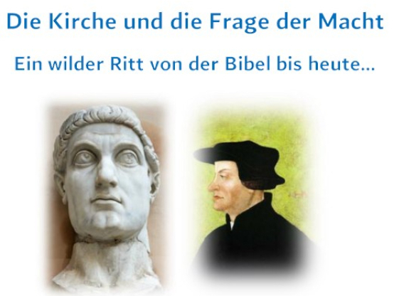 Die Kirche und die Frage der Macht, 18. und 25. November 2026 um 19.30 Uhr im Kirchgemeindehaus Niederscherli.
